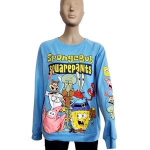 Nickelodeon Viacom Sponge Bob Square Sweatshirt Youth Large 11-13